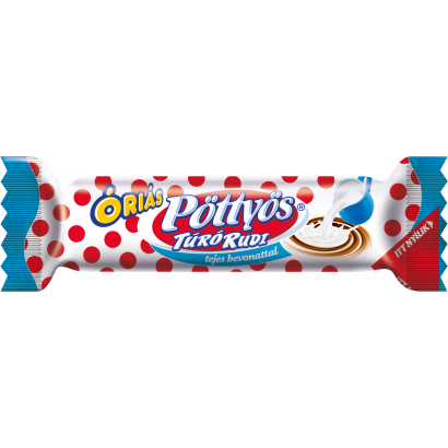 Pöttyös óriás Túró Rudi Natúr Túródesszert Tejbevonóval 51 G