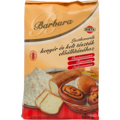 Barbara Lisztkeverék Kenyér és Kelt Tészták Előállításához 1000 G