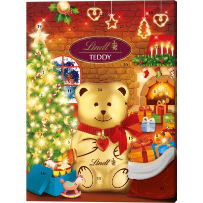 Lindt Teddy Tejcsokoládé Fehér és Tejcsokoládéval Töltve 170 G