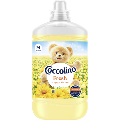 Coccolino Fresh Happy Yellow öblítőkoncentrátum 74 Mosás 1700 Ml