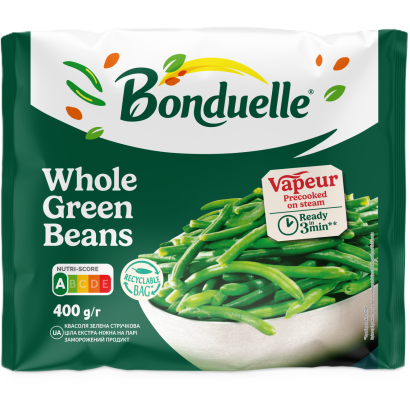 Bonduelle Gyorsfagyasztott Zsenge Zöldhüvelyű Egész Zöldbab 400 G