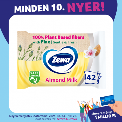 Zewa Almond Milk Nedves Toalettpapír 42 Db