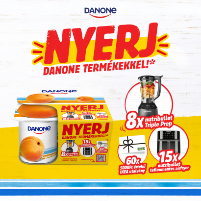 Danone Sárgabarackízű, élőflórás, Zsírszegény Joghurt 125 G