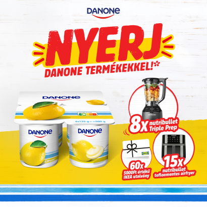 Danone Citromízű, élőflórás, Zsírszegény Joghurt 4 X 125 G (500 G)