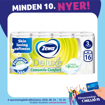 Zewa Deluxe Camomile Comfort Toalettpapír 3 Rétegű 16 Tekercs