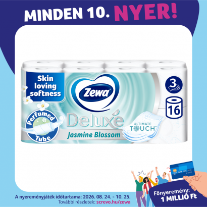 Zewa Deluxe Jasmine Blossom Toalettpapír 3 Rétegű 16 Tekercs