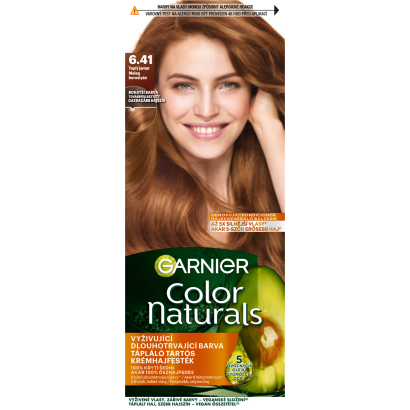 Garnier Color Naturals Tartós Hajfesték 6 .41 Meleg Borostyán, 60 +40 +12 Ml