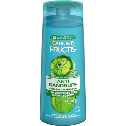 Garnier Fructis Citrus Detox Sampon Zsíros Hajra Korpásodás Fejbőrrel 250 Ml