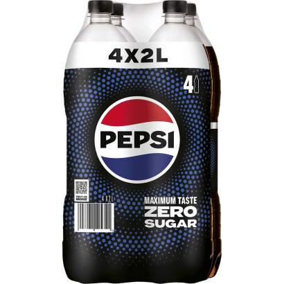 Pepsi Zero Colaízű Energiamentes Szénsavas üdítőital édesítőszerekkel 4 X 2 L