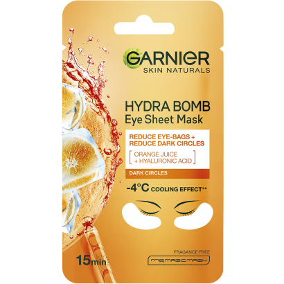 Garnier Skin Naturals Tissue Mask Moisture+ Energizáló Textil Maszk Szemkörnyékre 6 G
