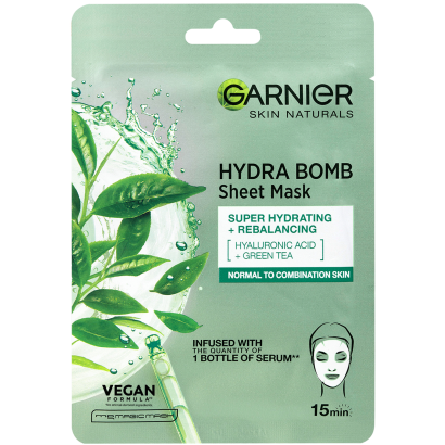 Garnier Skin Naturals Textilmaszk Hidratálás + Frissesség Szuper Hidratáló Tisztító Textilmaszk 28 G