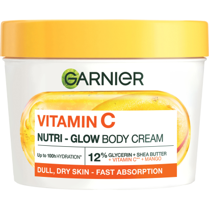 Garnier Body Food Glow Cream Mango + Vitamin C, 380 Ml