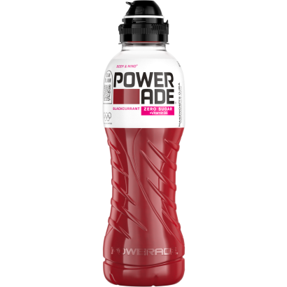 Powerade Body&mind Szénsavmentes, Fekete Ribizli-ízű, Energiamentes üdítőital édesítőszerrel 500 Ml