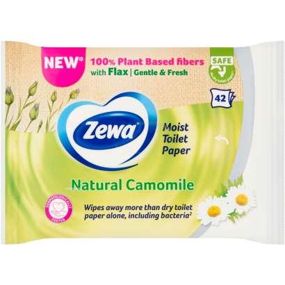 Zewa Natural Camomile Nedves Toalettpapír 42 Db