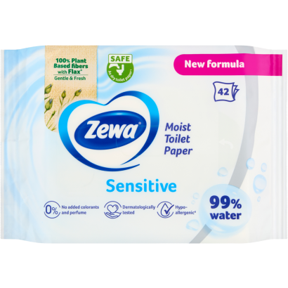 Zewa Sensitive Nedves Toalettpapír 42 Db