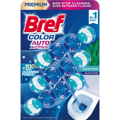 Bref Color Aktív Eucalyptus Wc Frissítő 3 X 50 G
